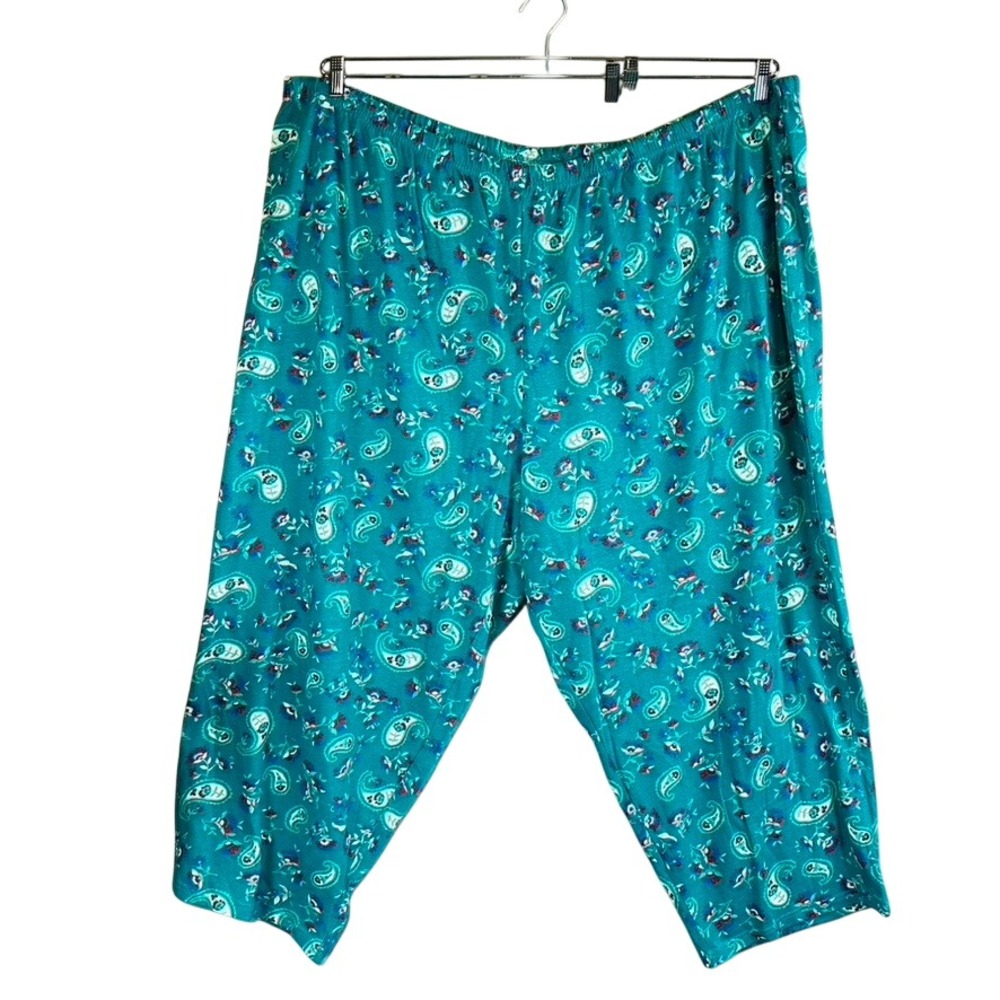 Dreams Co. Womans 5X 38/40 Pajama Pants Floral Pull On Floral Lounge Stretch